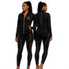 Tracksuit set black and gold